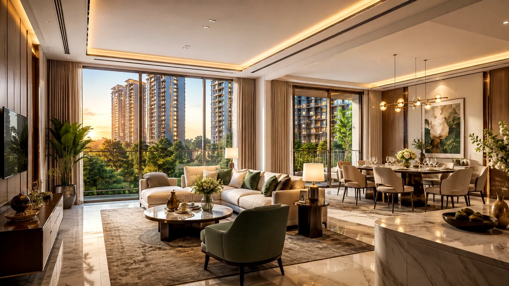 Architectural rendering of Godrej Downtown Avenue Thane